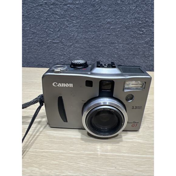 Canon Powershot G1 3.3MP Digital Camera With 128 MB Memory Card, Silver - Tested - Picture 10 of 16
